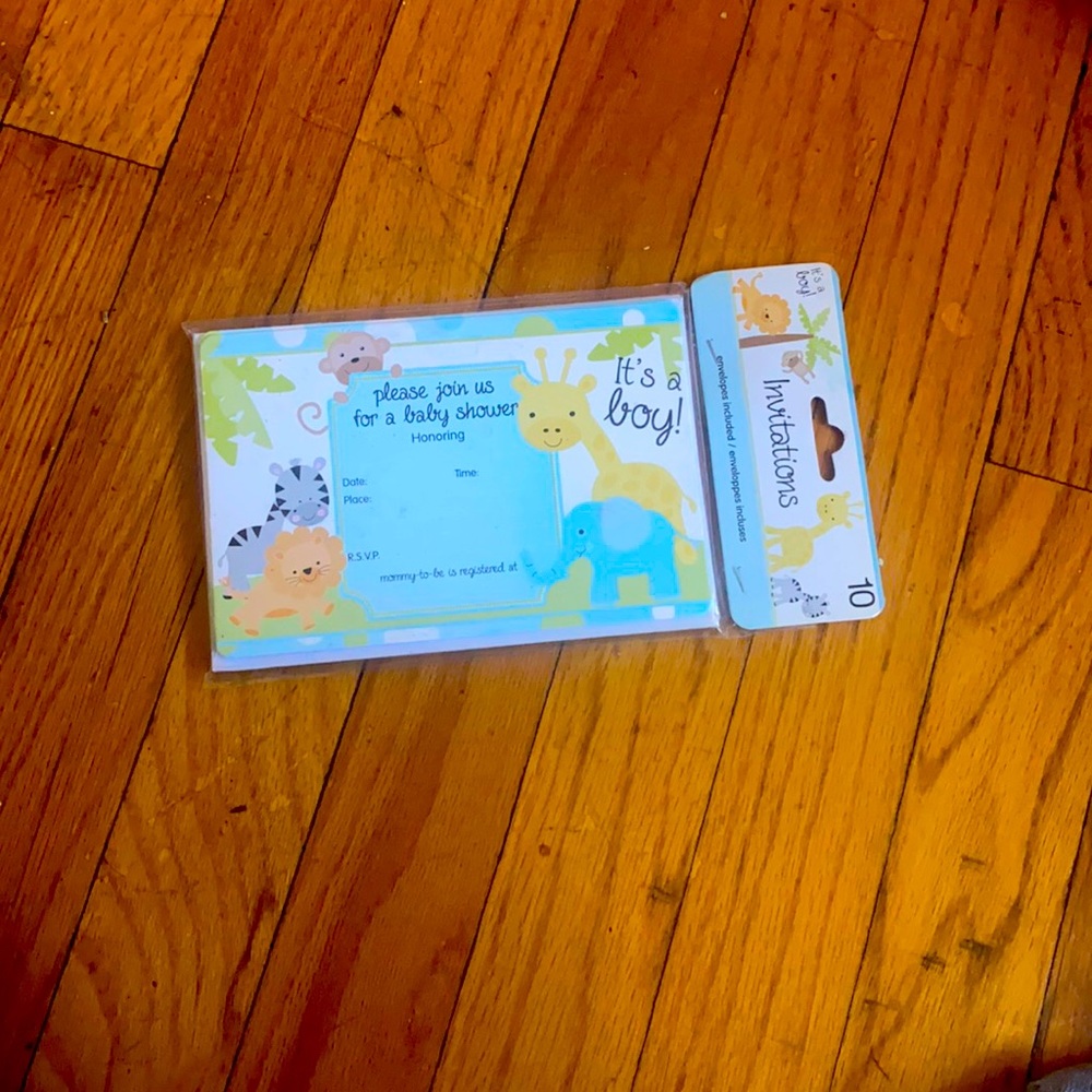 Invitations booklet for baby showers